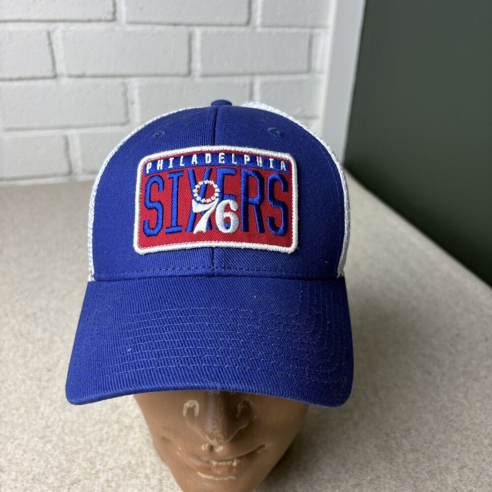 Philadelphia Sixers 76ers Snapback Hat Blue White Mesh NBA Fan Favorite